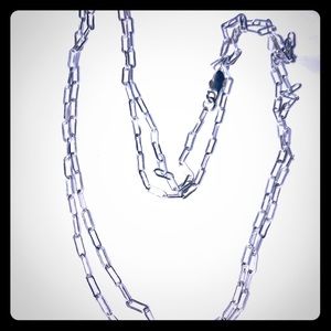 30 inch antique sterling silver 925 chain.